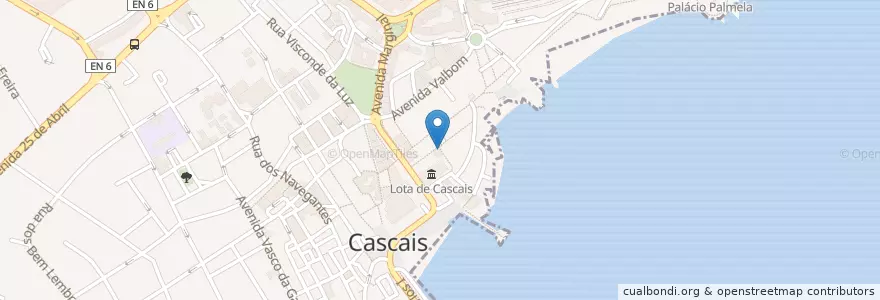 Mapa de ubicacion de Castro en Portugal, Área Metropolitana De Lisboa, Lisboa, Grande Lisboa, Cascais, Cascais E Estoril.