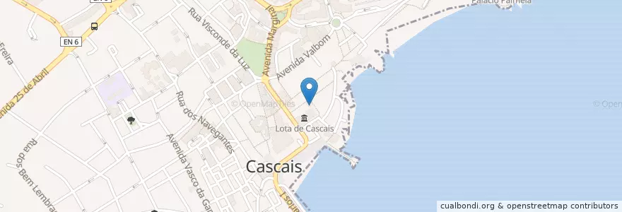 Mapa de ubicacion de Mimos do Mar en Portugal, Metropolregion Lissabon, Lissabon, Großraum Lissabon, Cascais, Cascais E Estoril.