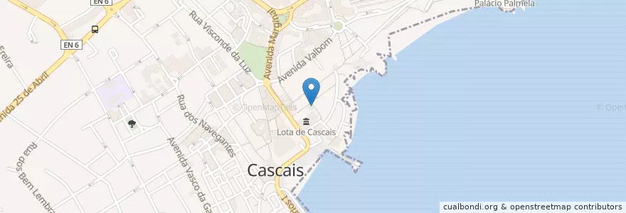 Mapa de ubicacion de Sagres en Португалия, Área Metropolitana De Lisboa, Лиссабон, Grande Lisboa, Cascais, Cascais E Estoril.