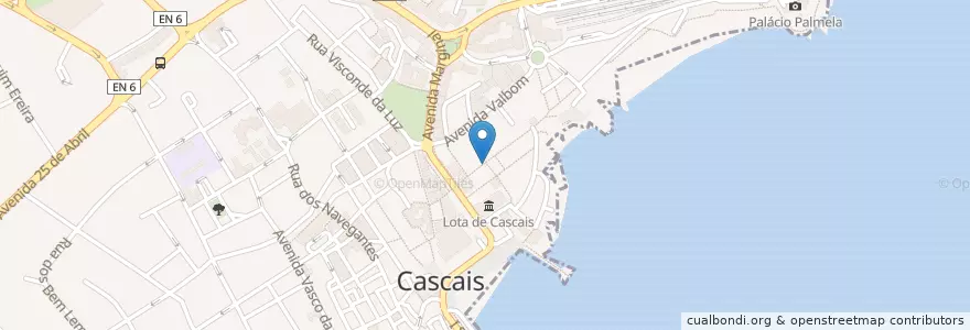 Mapa de ubicacion de bangkok en Portugal, Metropolregion Lissabon, Lissabon, Großraum Lissabon, Cascais, Cascais E Estoril.