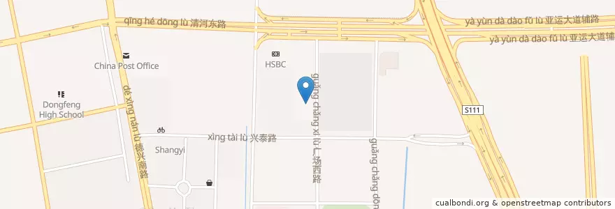 Mapa de ubicacion de 绿岛咖啡厅 en 中国, 広東省, 広州市, 番禺区.