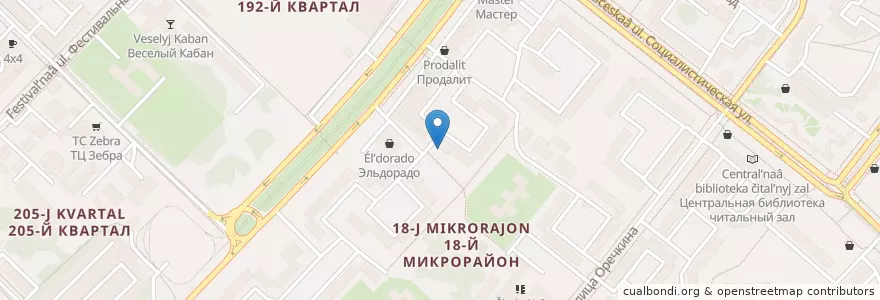 Mapa de ubicacion de Почтовое отделение №41 en Russland, Föderationskreis Sibirien, Oblast Irkutsk, Ангарский Городской Округ.