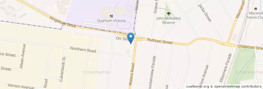 Mapa de ubicacion de Lily's Home Kitchen en Avustralya, Victoria, City Of Banyule.