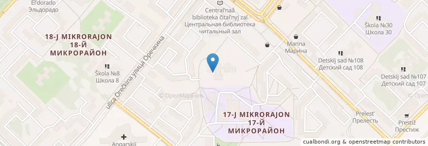 Mapa de ubicacion de Детский сад №29 en Russia, Distretto Federale Siberiano, Oblast' Di Irkutsk, Ангарский Городской Округ.