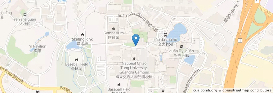 Mapa de ubicacion de 小木屋鬆餅 en Taiwan, 臺灣省, Hsinchu, 東區.