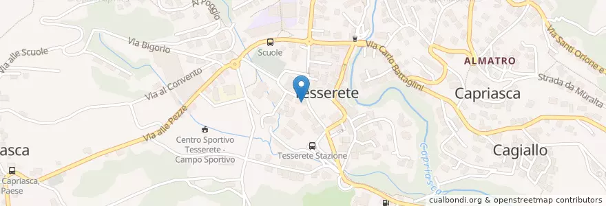 Mapa de ubicacion de Commercio en Suisse, Tessin, District De Lugano, Circolo Di Capriasca, Capriasca.