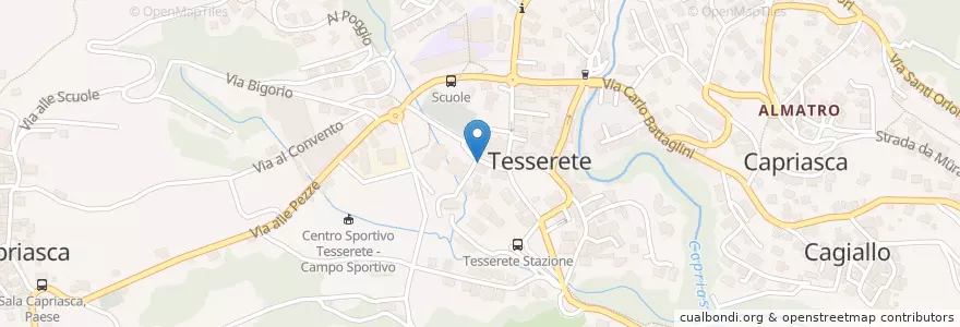Mapa de ubicacion de Osterio Gipeto en Switzerland, Ticino, Distretto Di Lugano, Circolo Di Capriasca, Capriasca.