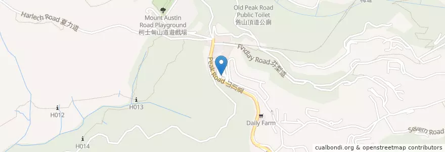 Mapa de ubicacion de 麥當勞 en 中国, 広東省, 香港, 香港島, 新界, 中西區 Central And Western District.