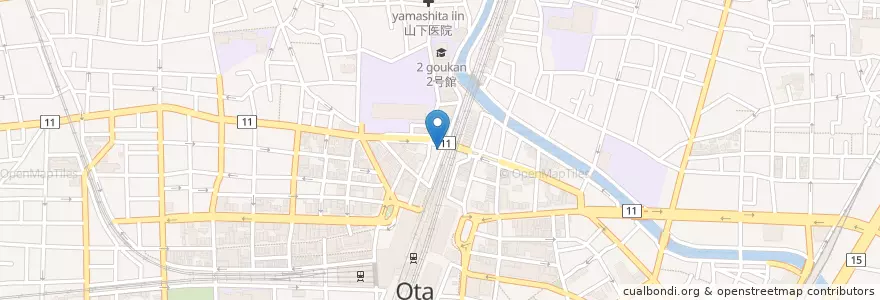 Mapa de ubicacion de 日能研 en Japan, Tokio, 大田区.
