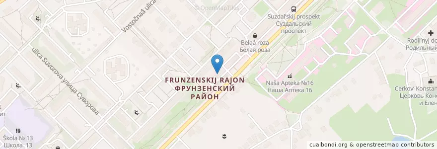 Mapa de ubicacion de Рослек en Rússia, Distrito Federal Central, Владимирская Область, Городской Округ Владимир.
