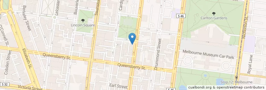 Mapa de ubicacion de Tank. Fish & Chippery en Australien, Victoria, City Of Melbourne.