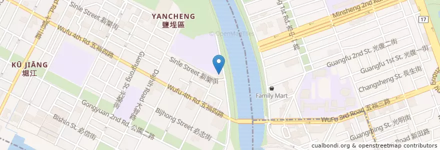 Mapa de ubicacion de 高雄電影館 en تايوان, كاوهسيونغ, 鹽埕區.