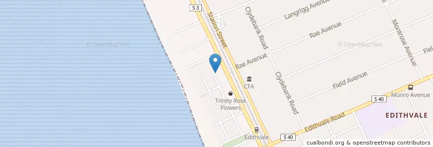 Mapa de ubicacion de Tandoori Pavilion en Australie, Victoria, City Of Kingston.