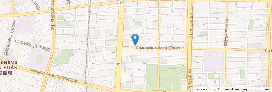 Mapa de ubicacion de 吉野家 en Taiwan, 新北市, Taipei, 中山區.