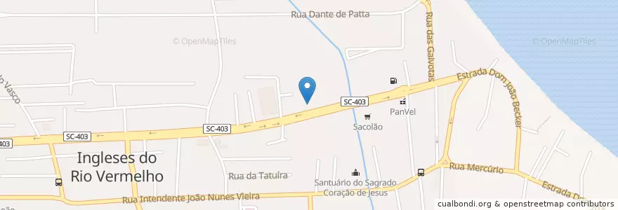 Mapa de ubicacion de Farmácia Vendramini en 巴西, 南部, 圣卡塔琳娜, Microrregião De Florianópolis, Região Geográfica Intermediária De Florianópolis, 弗洛里亚诺波利斯.