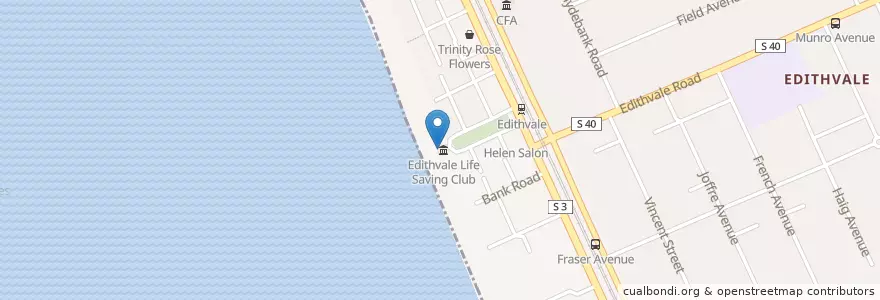 Mapa de ubicacion de Sea Breeze Cafe en أستراليا, ولاية فيكتوريا, City Of Kingston.