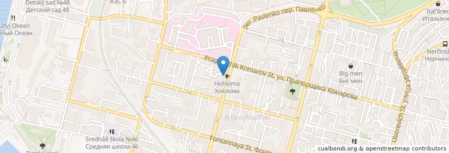 Mapa de ubicacion de Хохлома en Rusia, Дальневосточный Федеральный Округ, Приморский Край, Владивостокский Городской Округ.