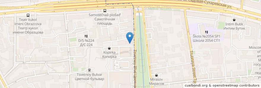 Mapa de ubicacion de Хинкальная en Russia, Distretto Federale Centrale, Москва, Центральный Административный Округ, Мещанский Район.
