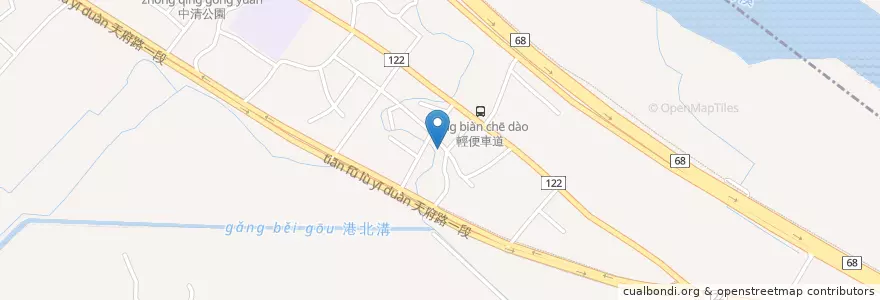 Mapa de ubicacion de 康福宮 en 臺灣, 臺灣省, 新竹市, 北區.