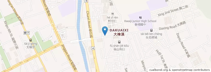 Mapa de ubicacion de 運動霸 BAR en 臺灣, 桃園市, 桃園區.