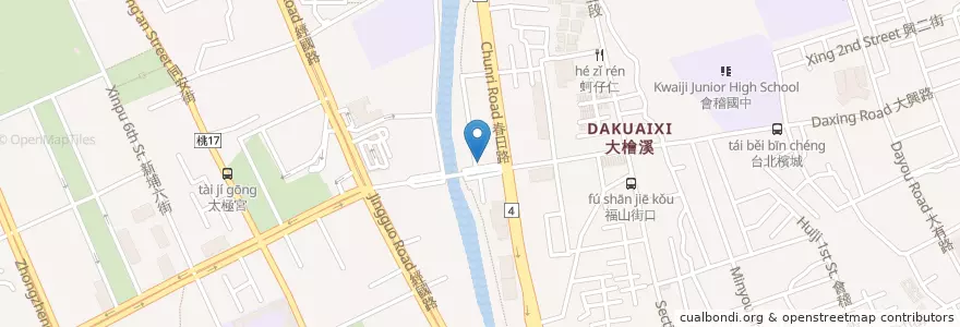 Mapa de ubicacion de 媽媽廚房 en Taiwán, Taoyuan, 桃園區.
