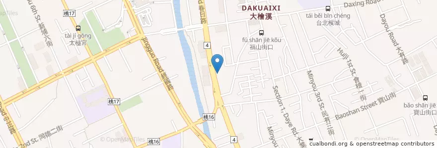 Mapa de ubicacion de 頂好幼稚園 en تايوان, تاو يوان, 桃園區.