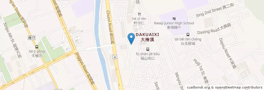 Mapa de ubicacion de 石二鍋 en Тайвань, Таоюань, 桃園區.