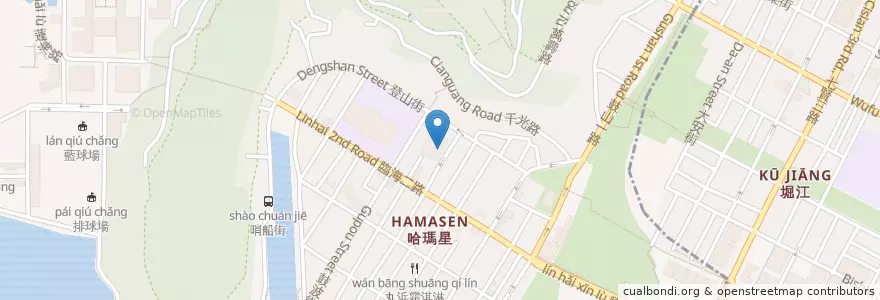 Mapa de ubicacion de 南鼓山分館 en Taiwan, Kaohsiung, Gushan District.