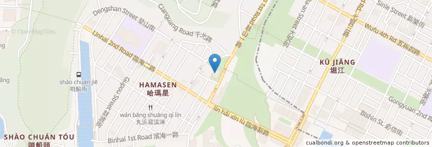 Mapa de ubicacion de 新濱派出所 en 타이완, 가오슝시, 구산 구.