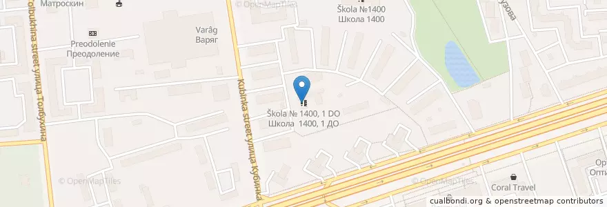 Mapa de ubicacion de Школа № 1400, 1 ДО en Rusia, Distrito Federal Central, Москва, Западный Административный Округ, Можайский Район.