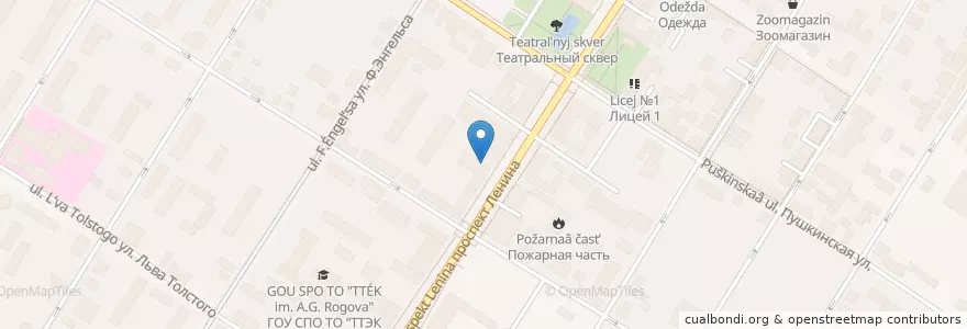Mapa de ubicacion de Метрополь en Rússia, Distrito Federal Central, Тульская Область, Городской Округ Тула.