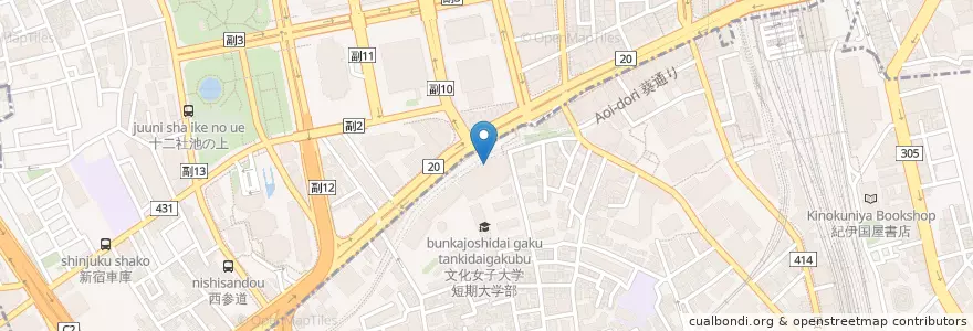Mapa de ubicacion de Vie de France Cade en Japonya, 東京都, 新宿区, 渋谷区.
