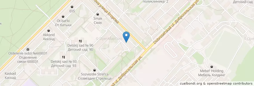 Mapa de ubicacion de Митрея en Rusia, Центральный Федеральный Округ, Владимирская Область, Городской Округ Владимир.