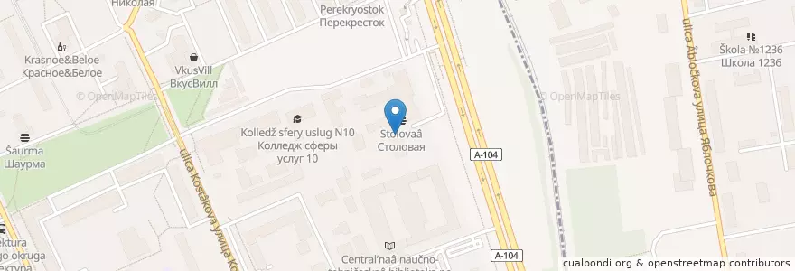 Mapa de ubicacion de Авангард en روسیه, Центральный Федеральный Округ, Москва, Северный Административный Округ, Тимирязевский Район.