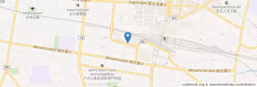 Mapa de ubicacion de スナックまゆ en 日本, 東京都, 八王子市.