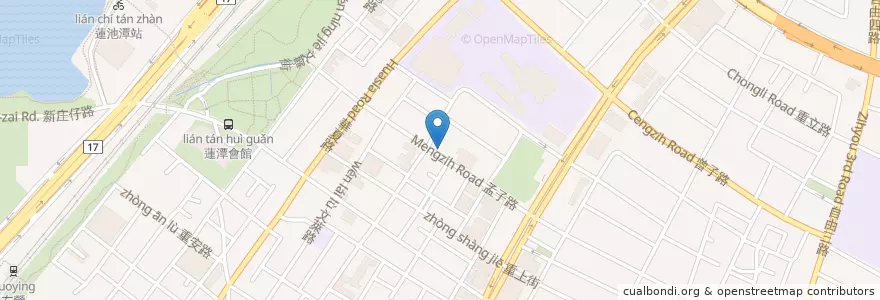 Mapa de ubicacion de 歐圖早午餐廚房 en 臺灣, 高雄市, 左營區.