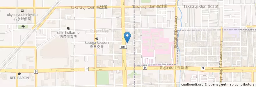 Mapa de ubicacion de ENEOS en 日本, 京都府, 京都市.