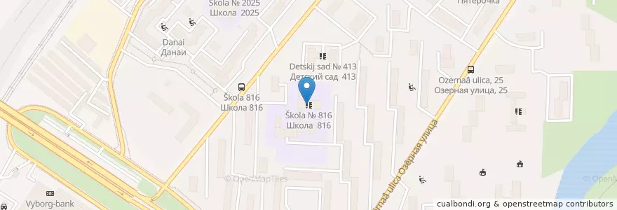 Mapa de ubicacion de Школа № 816 en Rusland, Centraal Federaal District, Moskou, Западный Административный Округ, Район Очаково-Матвеевское.
