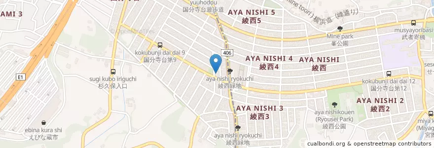 Mapa de ubicacion de 宍戸医院 en Japonya, 神奈川県, 綾瀬市.