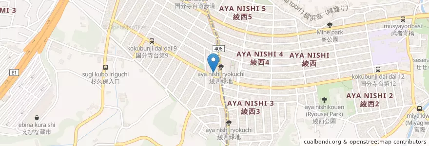 Mapa de ubicacion de 野崎調剤薬局 en Japan, Präfektur Kanagawa, 綾瀬市.