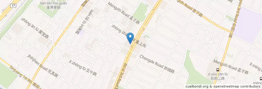 Mapa de ubicacion de 五花馬水餃高雄博愛店 en Tayvan, Kaohsiung, 左營區.