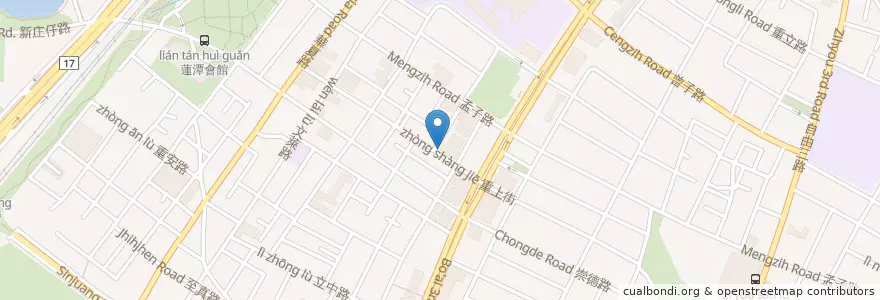 Mapa de ubicacion de 迦南牛肉麵 en Tayvan, Kaohsiung, 左營區.