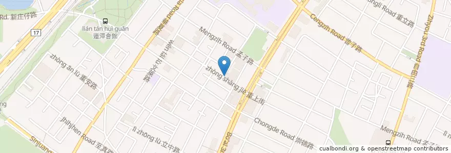 Mapa de ubicacion de 金菊園雞腿大王 en Taiwan, Kaohsiung, 左營區.