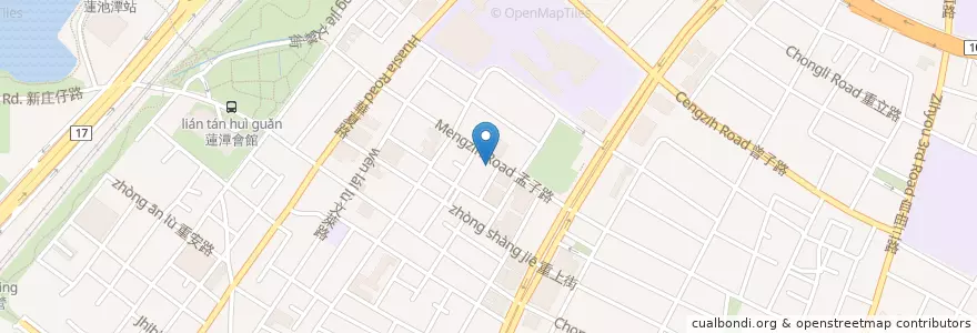 Mapa de ubicacion de 田園派早午餐坊 en Tayvan, Kaohsiung, 左營區.