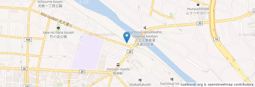 Mapa de ubicacion de 輔麻呂 en Japan, 東京都, 八王子市.