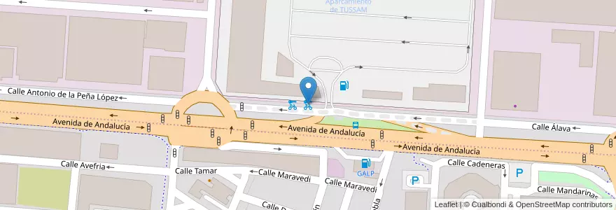 Mapa de ubicacion de 214 Avenida de Andalucía - Aprox. Entrada TUSSAM en إسبانيا, أندلوسيا, إشبيلية, إشبيلية.