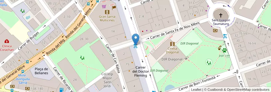 Mapa de ubicacion de 214 - José de Agulló 19 en スペイン, カタルーニャ州, Barcelona, バルサルネス, Barcelona.
