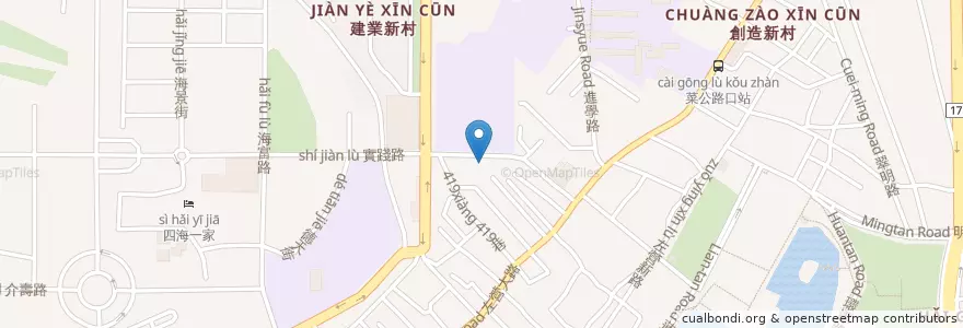 Mapa de ubicacion de 左營郵局 en 臺灣, 高雄市, 左營區.
