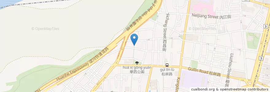 Mapa de ubicacion de 阿猜嫲甜湯鹹圓 en تایوان, 新北市, تایپه, 萬華區.