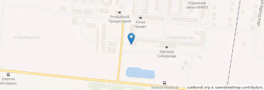 Mapa de ubicacion de Детская школа искусств №15 en Russie, District Fédéral Sibérien, Oblast D'Omsk, Омский Район, Городской Округ Омск.